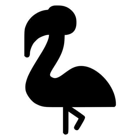 1163 Flamingo Face Svg