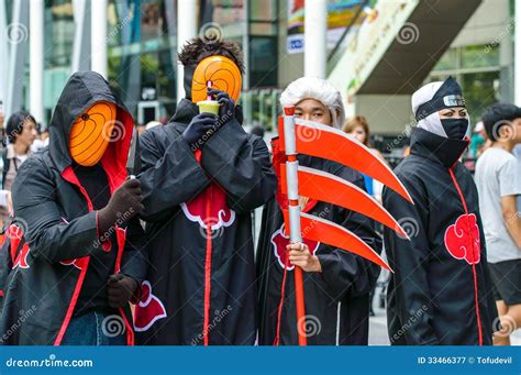 Cosplayer As Characters Akatsuki from Naruto in Japan Festa in Bangkok ...