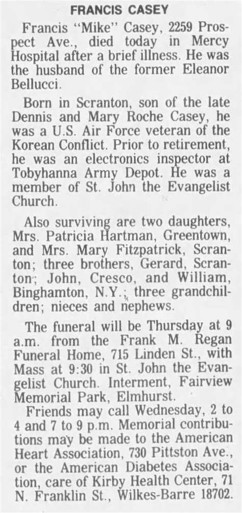 Francis Michael Casey - Newspapers.com
