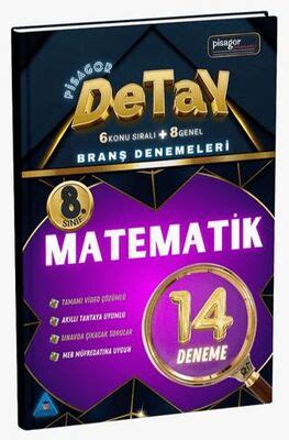 Zeka Küpü Yayınları 8 Sınıf Pisagor Detay 14 lü Matematik Branş