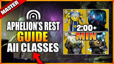 Master Lost Sector Aphelion S Rest All Classes Guide