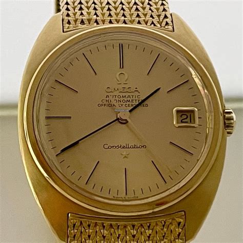 Omega 18 K Solid Yellow Gold Constellation Automatic Chronomet En