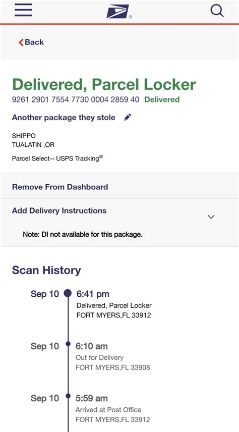 Delivered Parcel Locker USPS Tracking Update The Full Guide