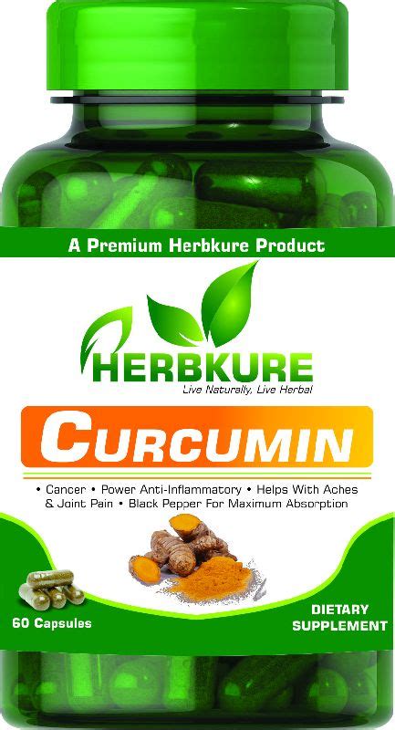 Herbkure Curcumin Capsules Packaging Type Plastic Bottle At Rs 1 000