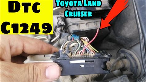 Toyota Land Cruiser ABS Light On Dtc C1249 Stop Lamp Switch Circuit