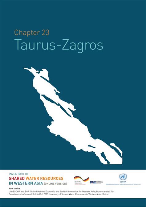 Pdf Chapter Taurus Zagros Inventory Of Shared Water