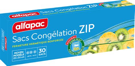 Sacs congélation à ZIP alfapac