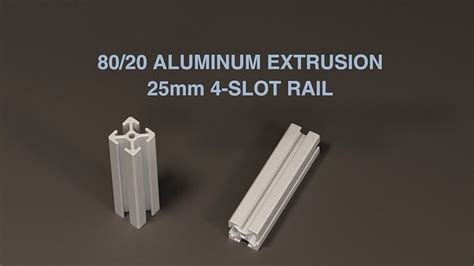 8020 25mm 4 Slot Extrusion 3d Model Cgtrader