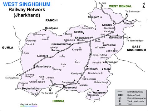 Rail-Map-india: West Singhbhum Railways Map