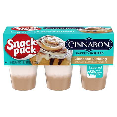 Snack pack cinnabon pudding | Snack Pack