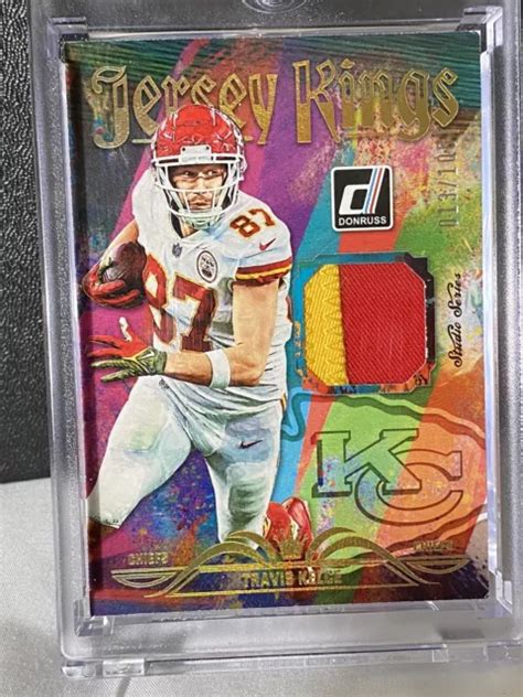 Maillot Panini Donruss Travis Kelce Patch Kings Kansas City