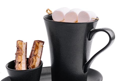 Premium Photo Hot Chocolate With Marshmallows In Mug
