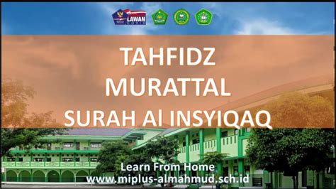 Tahfidz Surah Al Insyiqaq Youtube