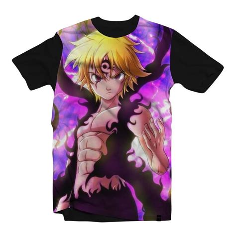 Camiseta Camisa Anime Nanatsu No Taizai Meliodas Dragon Shopee Brasil