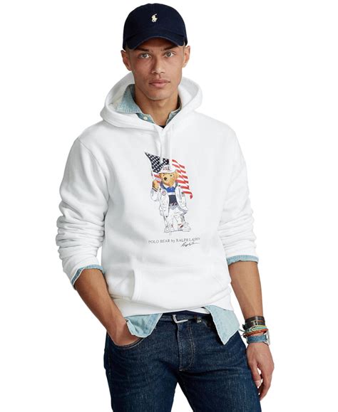 Заказать Толстовки Мужская толстовка с капюшоном Team USA Polo Bear ...