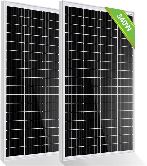 Eco Worthy W V V Panneau Solaire Monocristallin Kits