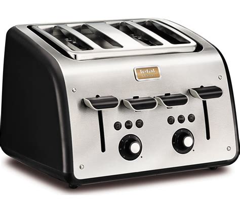 Buy Tefal Maison Tt7708uk 4 Slice Toaster Stainless Steel And Chalkboard Black Free Delivery