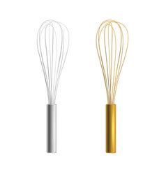 Wire Whisk And Chocolate For Bakery Cooking Vector Image