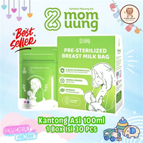 Jual Mom Uung Pre Sterilized Breastmilk Bag Bpa Free Kantong Asi