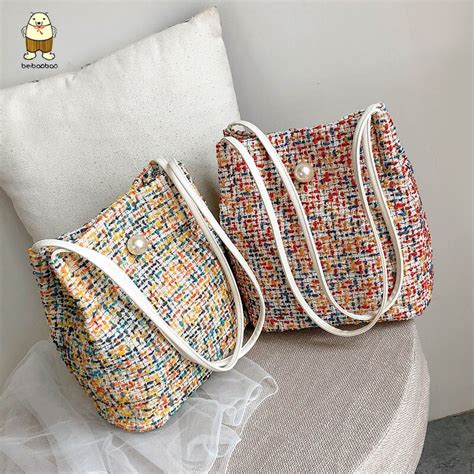 Beibaobao Sac Femme Tiss Populaire Nouveau Sauvage Fille Sac