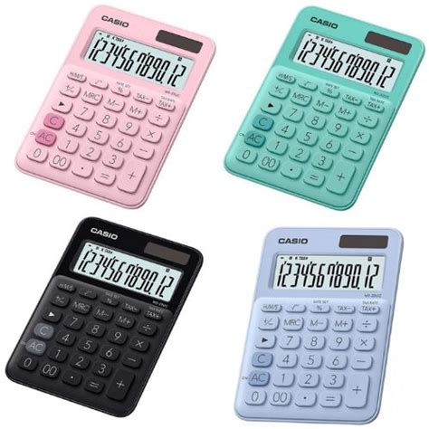 Calculadora 12 Digitos Casio Ms 20uc De Varios Colores Papelerías