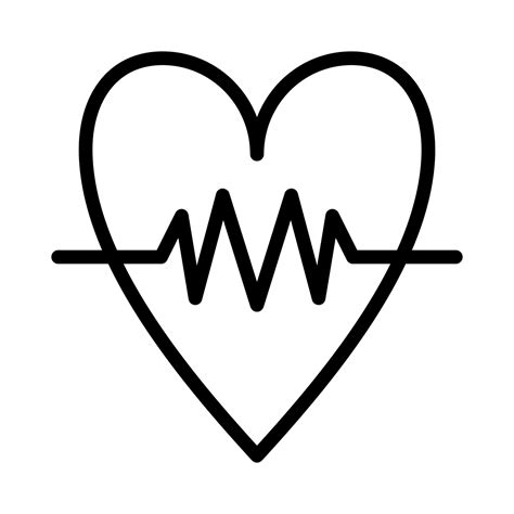 heart icon or logo illustration outline black style 45787242 Vector Art ...