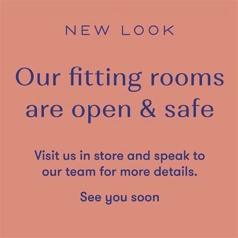 Our Fitting Rooms Are Open And New Look Chelmsley Wood