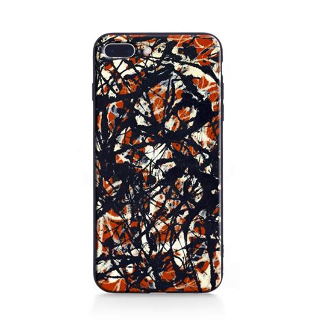 Forma Livre Pintura Arte Jackson Pollock Macio Silicone Caso Do