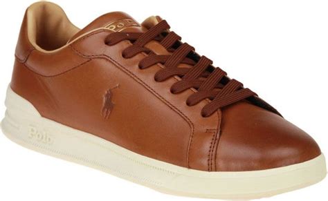 Polo Ralph Lauren Hrt Ct Ii Top Lace Lage Sneakers Leren Sneaker