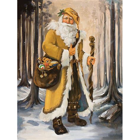 Christmas Yellow Santa Claus 5D Diamond Painting - 5diamondpainting.com ...