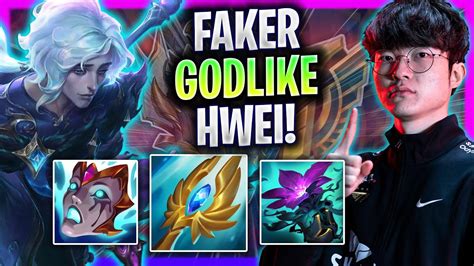 FAKER IS GODLIKE WITH HWEI MID T1 Faker Plays Hwei Mid Vs Azir