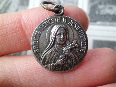 Rare Sancta Teresia Catholic Pin Saint Teresa Sancta Teresia A Jesu