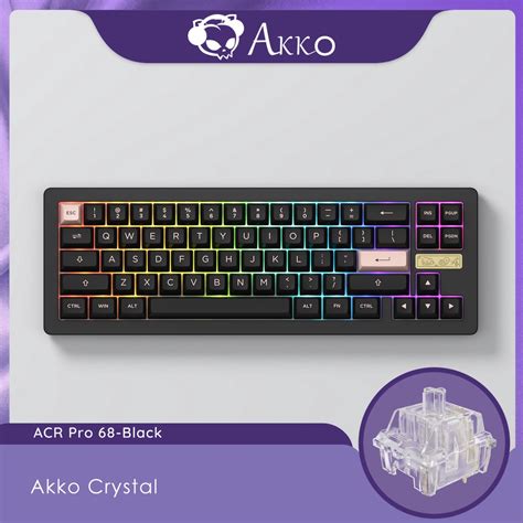 Akko ACR Pro 68 RGB Hot Swappable Wired Mechanical Keyboard With Arrow Keys Gasket Mounted