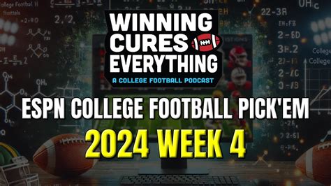 ESPN College Football Pickem Week 4 Picks Against The Spread YouTube