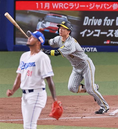 【阪神】近本光司5号同点ソロ！ 肋骨骨折から復帰後10戦目での初アーチで試合を振り出しに プロ野球写真ニュース 日刊スポーツ