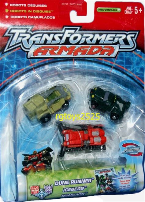 Transformers Armada Minicons Dune Runner Iceberg Ransack Factory