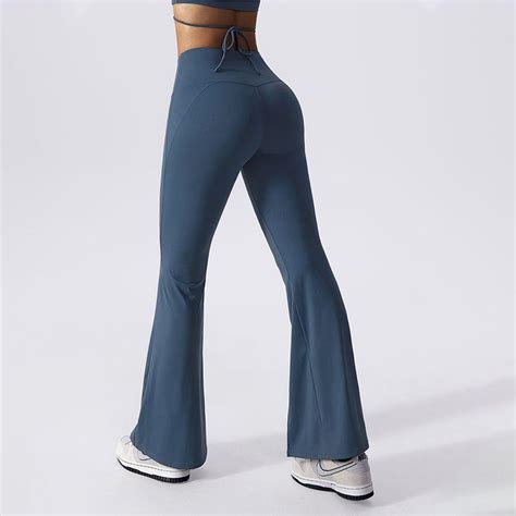 Find Nude Wide Leg Hip Lifting High Waist Sports Yoga Pants Nude Wide