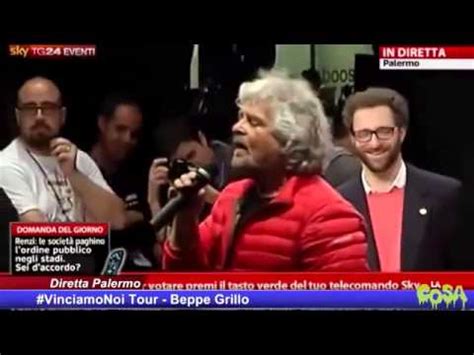 Beppe Grillo A Palermo Integrale Vinciamonoi Tour Youtube