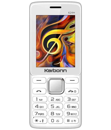 Karbonn K Dual Sim Feature Phone White Feature Phone Online At Low