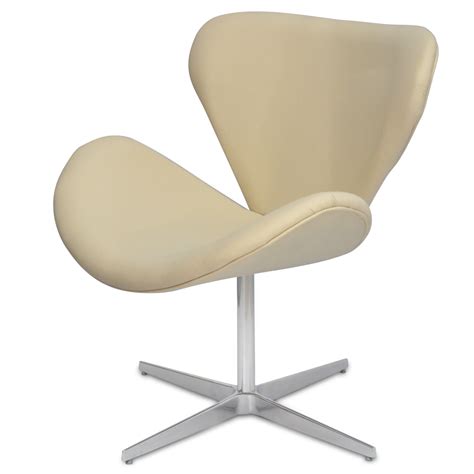 Poltrona Swan Nude Base Giratória Alumínio Zarco Interiores