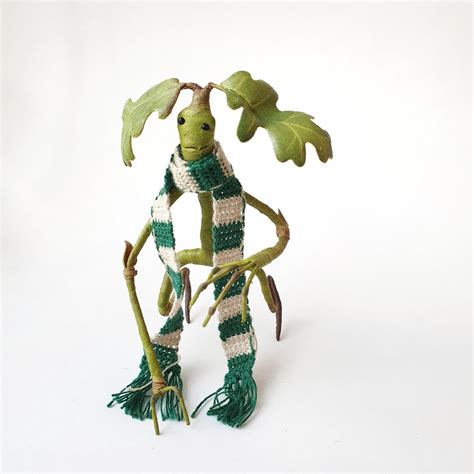 FLEXIBLE Bowtruckle From Oak Handmade Figurine Fantastic Etsy