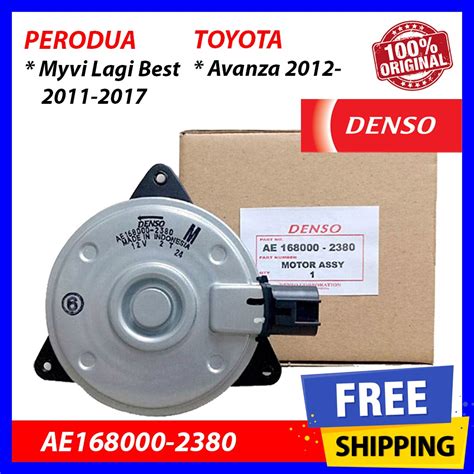 100 Original DENSO Radiator Fan Motor Perodua Myvi Lagi Best 2011