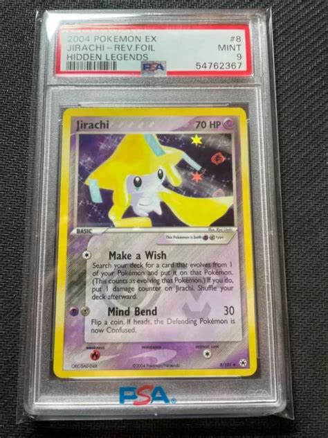 Pokemon Ex Hidden Legends Jirachi Reverse Holo Psa