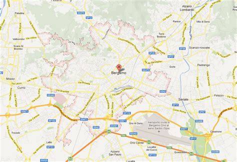 Bergamo Map - Italy