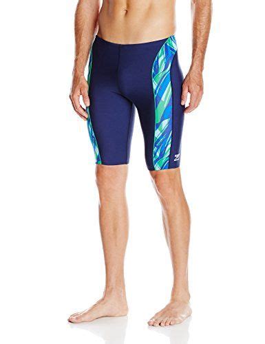 Speedo Men S Zee Wave Jammer Swimsuit Blue Green 38 Resists Bagging Sagging And The Effects