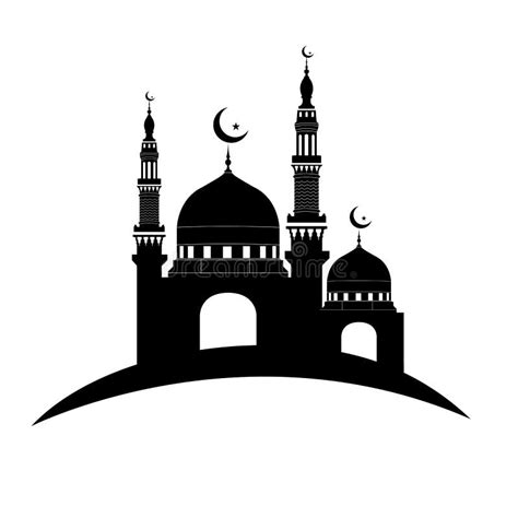 Mosque Icon Vector Illustration Design Template Stock Vector