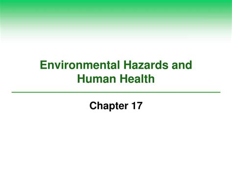 Ppt Environmental Hazards And Human Health Powerpoint Presentation