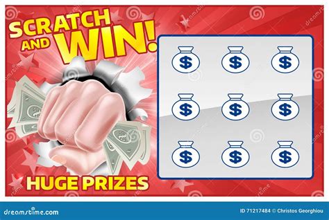 Lotto Scratchcard Cartoon Vector | CartoonDealer.com #81266629