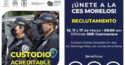 Informa SNE Morelos Y CES Sobre Oportunidades Laborales Disponibles