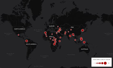 The World's Conflicts - Vivid Maps